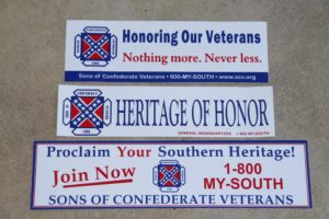 Sons of Confederate Veterans Bumper Stickers