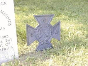 Southern Cross of Honor Cast Iron Grave Marker