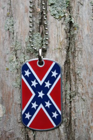 Confederate Flag Dog Tag