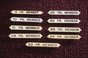 Service Pins for Member Medal