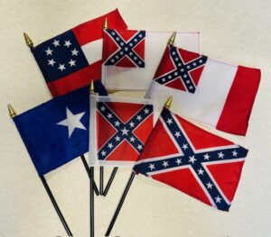 4" x 6" Miniature Confederate Stick Flag