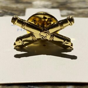 Artillery Cross Cannons Lapel Pin