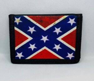 Rustic Battle Flag Velcro Wallet