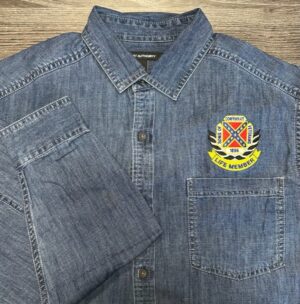Life Member Long Sleeve Denim Shirt - Dark Wash