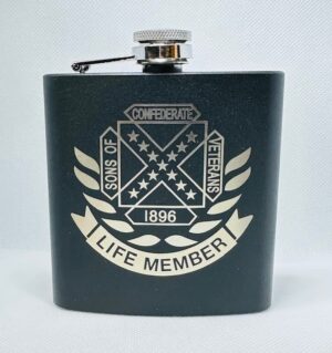 Life Member Laser Engraved Flask