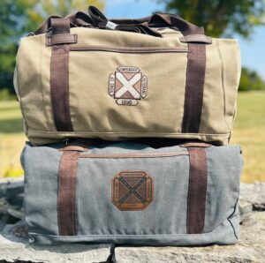 Logo Cotton Canvas Duffel Bags