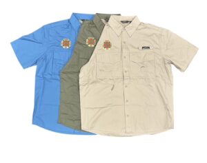 Eddie Bauer SCV Logo Fishing Shirt