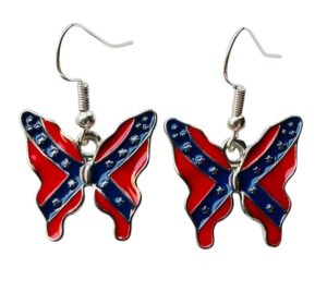 Butterfly Battle Flag Earrings