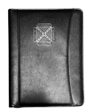 Logo Zippered Portfolio - Black