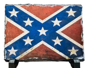Decorate Rustic Battle Flag Slate with Stand