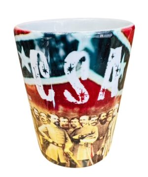 CSA "Famous Generals" Ceramic Shot Glass 2oz