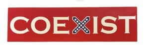 Confederate Coexist Sticker