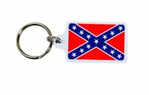 Metal Battle Flag Keychain - MADE IN TEXAS