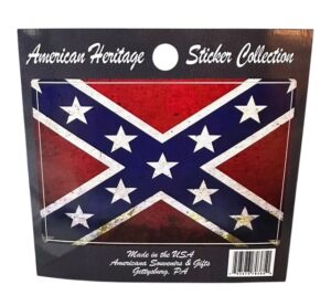 Rustic Battle Flag Sticker